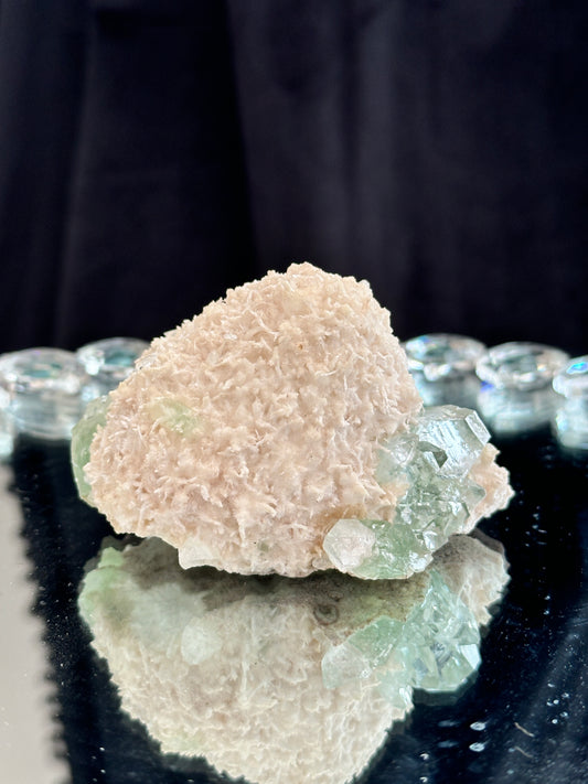 Mordenite with Green Apophyllite