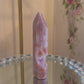 Pink Amethyst Tower with Ocean Jasper