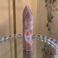 Pink Amethyst Tower with Ocean Jasper